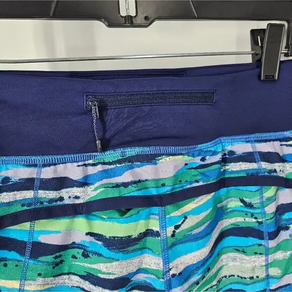 Lululemon Seven Wonders Multi Hero Blue Speed Shorts 4